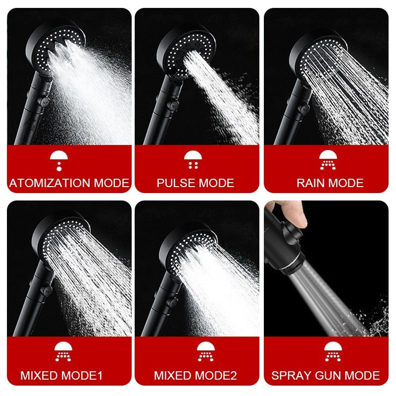 6 mode Shower head